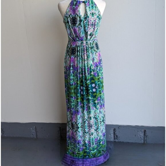 Cynthia Rowley Floral Watercolor Maxi Dress - Picture 2 of 6